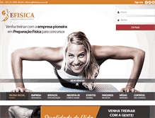 Tablet Screenshot of efisica.com.br